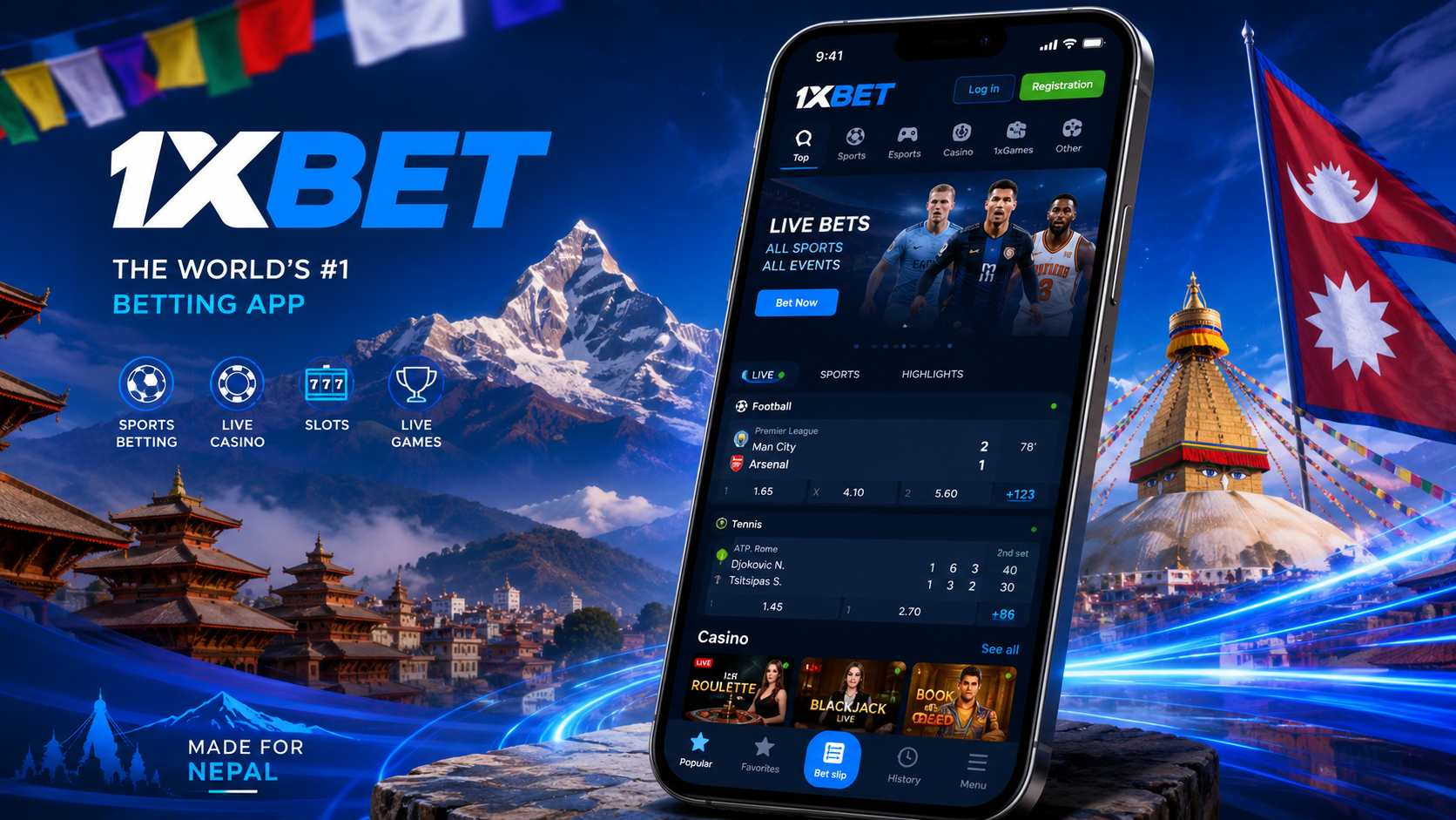1xbet app nepal